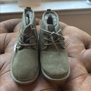 Ugg Boys Green Suede Boots